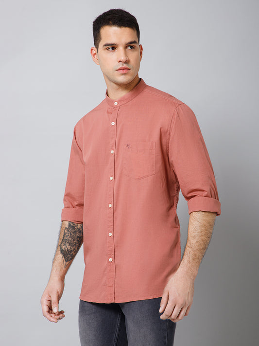 Casual Shirt for Men | Breathable & Soft with Color Fastness Regular Fit Spread Collar Neck Cotton Fabric Solid Pattern