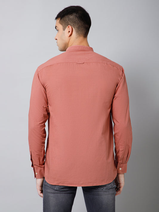 Casual Shirt for Men | Breathable & Soft with Color Fastness Regular Fit Spread Collar Neck Cotton Fabric Solid Pattern