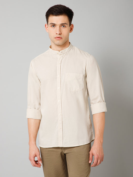 Casual Shirt for Men | Breathable & Soft with Color Fastness Regular Fit Spread Collar Neck Cotton Fabric Solid Pattern