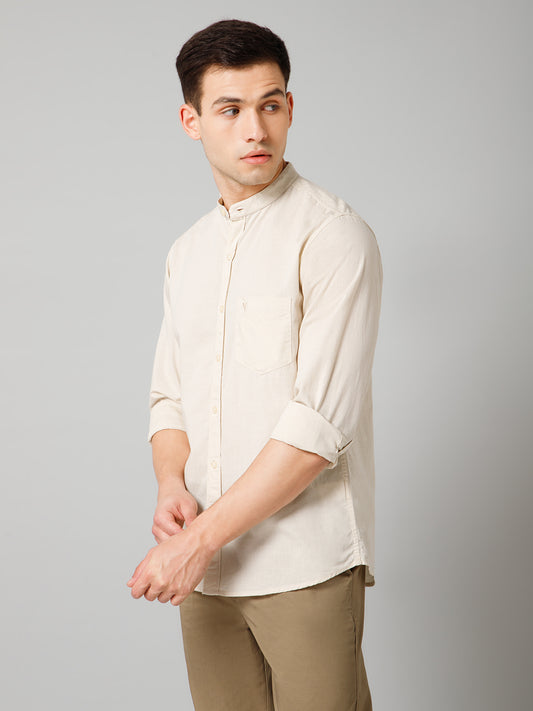 Casual Shirt for Men | Breathable & Soft with Color Fastness Regular Fit Spread Collar Neck Cotton Fabric Solid Pattern