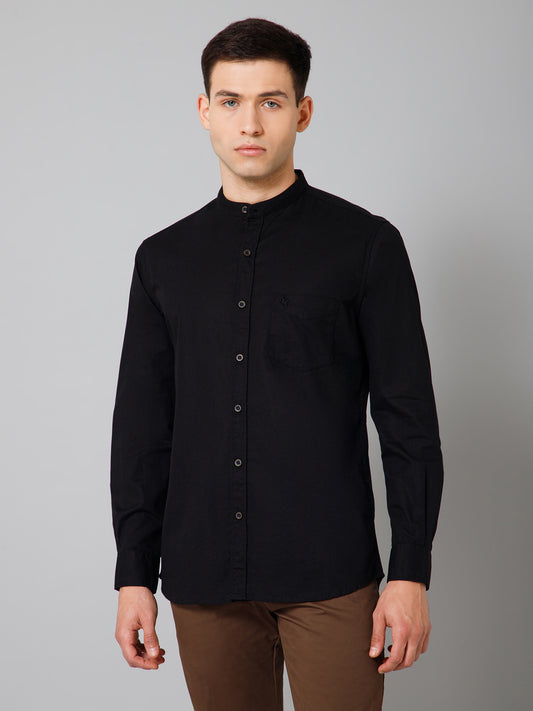 Casual Shirt for Men | Breathable & Soft with Color Fastness Regular Fit Spread Collar Neck Cotton Fabric Solid Pattern