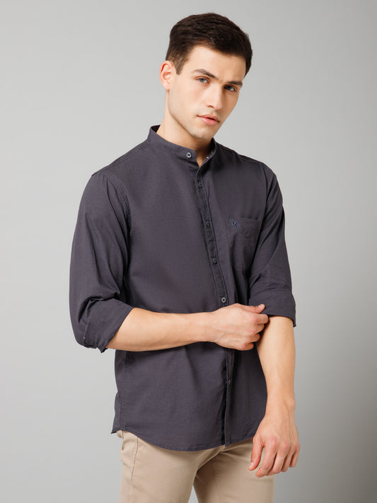 Casual Shirt for Men | Breathable & Soft with Color Fastness Regular Fit Spread Collar Neck Cotton Fabric Solid Pattern