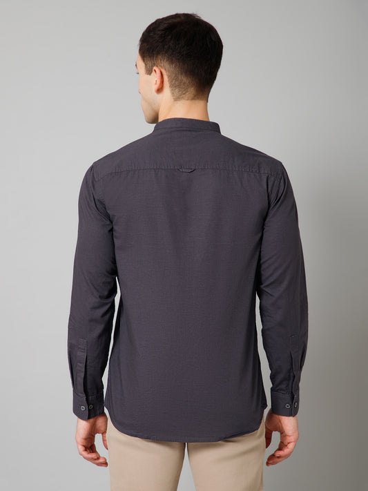 Casual Shirt for Men | Breathable & Soft with Color Fastness Regular Fit Spread Collar Neck Cotton Fabric Solid Pattern