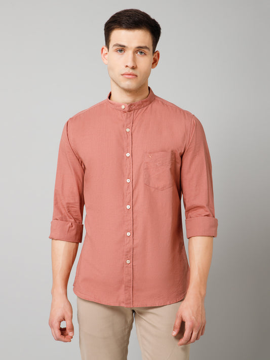Casual Shirt for Men | Breathable & Soft with Color Fastness Regular Fit Spread Collar Neck Cotton Fabric Solid Pattern