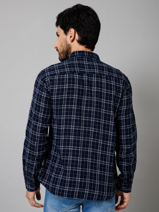 Casual Shirt for Men | Breathable & Soft with Color Fastness Regular Fit Spread Collar Neck Cotton Fabric Checkered Pattern