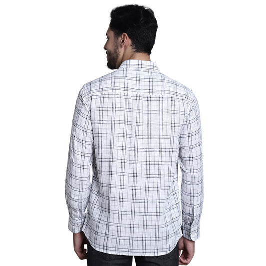 Casual Shirt for Men | Breathable & Soft with Color Fastness Regular Fit Spread Collar Neck Cotton Fabric Checkered Pattern