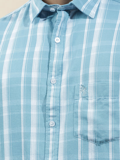 Casual Shirt for Men l Breathable & Soft with Color Fastness Slim Fit  Cotton Fabric Checkered Pattern