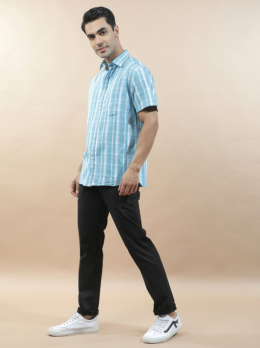 Casual Shirt for Men l Breathable & Soft with Color Fastness Slim Fit  Cotton Fabric Checkered Pattern