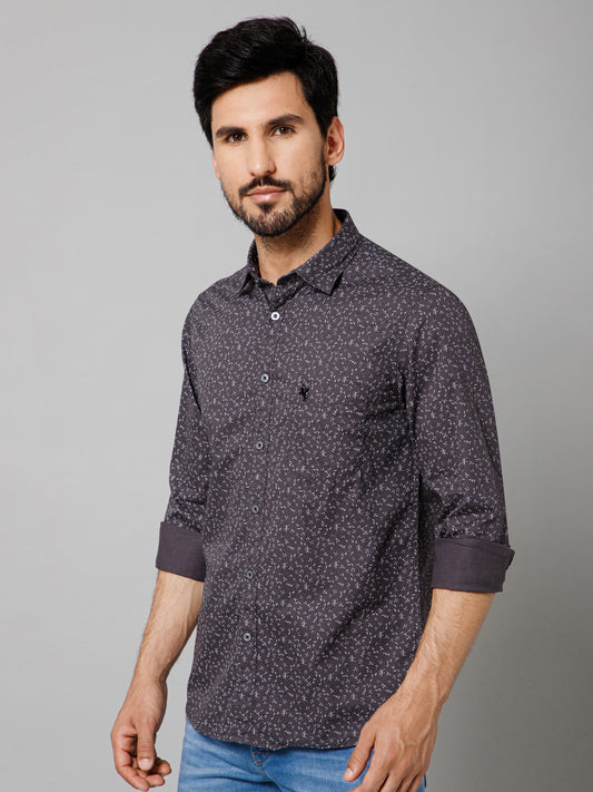 Casual Shirt for Men | Breathable & Soft with Color Fastness Regular Fit Spread Collar Neck Cotton Fabric Printed Pattern