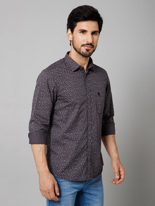 Casual Shirt for Men | Breathable & Soft with Color Fastness Regular Fit Spread Collar Neck Cotton Fabric Printed Pattern