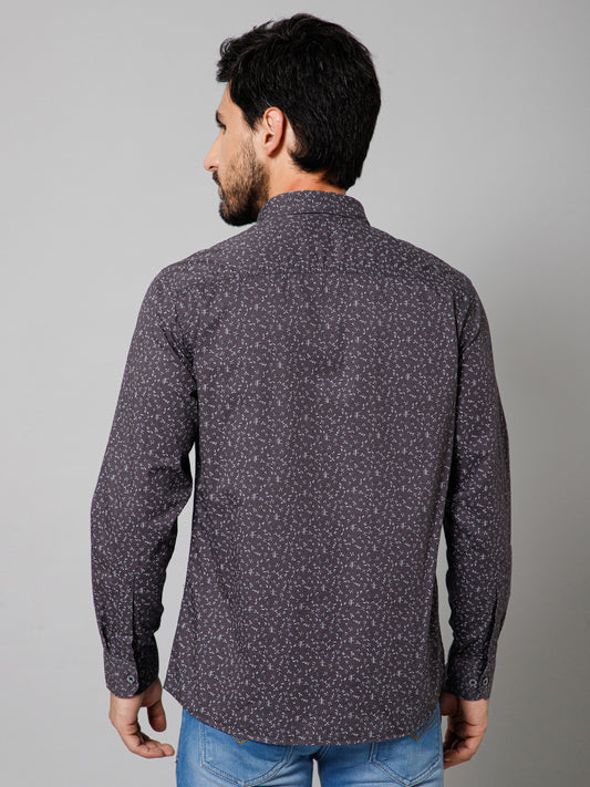 Casual Shirt for Men | Breathable & Soft with Color Fastness Regular Fit Spread Collar Neck Cotton Fabric Printed Pattern