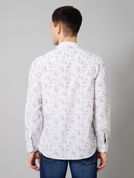 Casual Shirt for Men | Breathable & Soft with Color Fastness Regular Fit Spread Collar Neck Cotton Fabric Printed Pattern