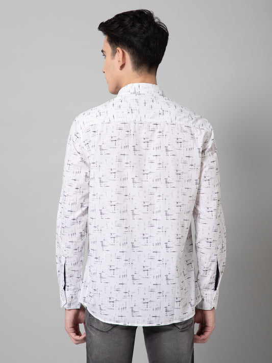 Casual Shirt for Men | Breathable & Soft with Color Fastness Regular Fit Spread Collar Neck Cotton Fabric Printed Pattern
