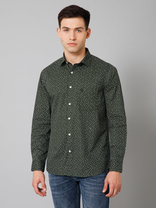 Casual Shirt for Men | Breathable & Soft with Color Fastness Regular Fit Spread Collar Neck Cotton Fabric Printed Pattern