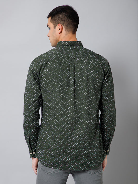 Casual Shirt for Men | Breathable & Soft with Color Fastness Regular Fit Spread Collar Neck Cotton Fabric Printed Pattern