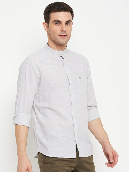 Casual Shirt for Men | Breathable & Soft with Color Fastness Regular Fit Spread Collar Neck Cotton Fabric Striped Pattern