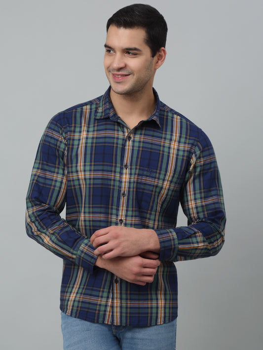 Casual Shirt for Men | Breathable & Soft with Color Fastness Regular Fit Spread Collar Neck Cotton Fabric Checkered Pattern