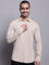 Cantabil Men Casual Beige Shirt (7143420395659)