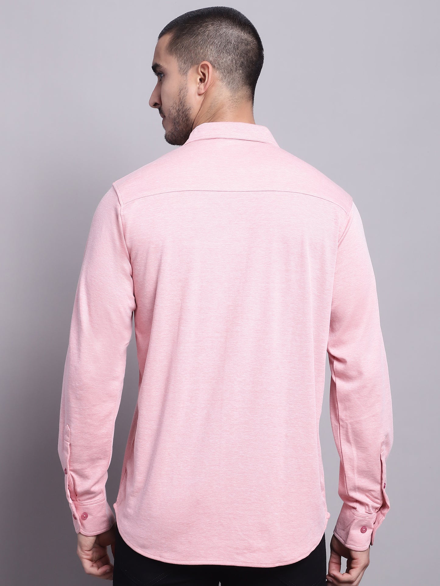 Cantabil Men Casual Pink Shirt (7143436877963)