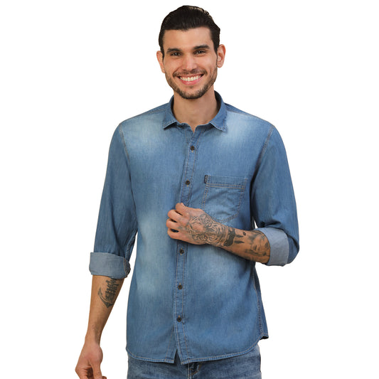 Men's Stylish Solid Casual Shirt | Regular Fit | Full Sleeve | Pure Cotton | Smart Casual Wear