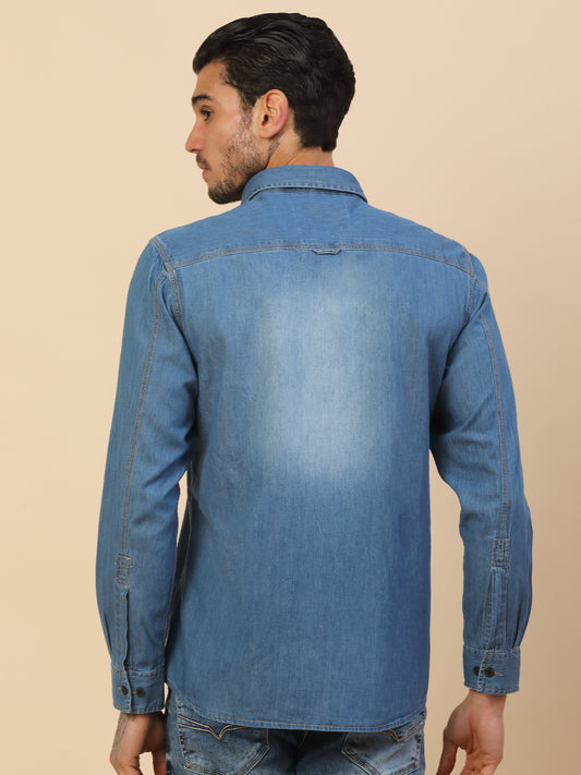 Men's Stylish Solid Casual Shirt | Regular Fit | Full Sleeve | Pure Cotton | Smart Casual Wear