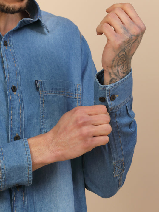 Men's Stylish Solid Casual Shirt | Regular Fit | Full Sleeve | Pure Cotton | Smart Casual Wear