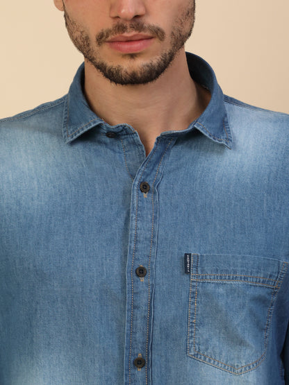 Men's Stylish Solid Casual Shirt | Regular Fit | Full Sleeve | Pure Cotton | Smart Casual Wear