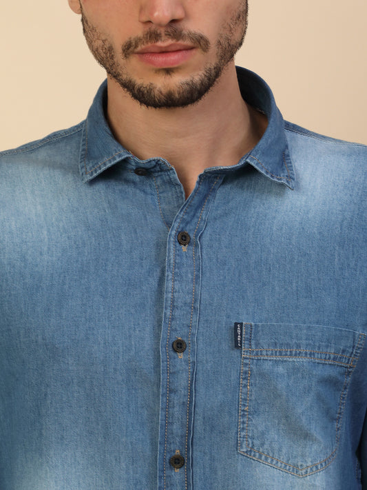 Men's Stylish Solid Casual Shirt | Regular Fit | Full Sleeve | Pure Cotton | Smart Casual Wear