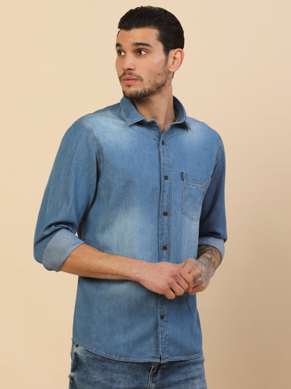 Men's Stylish Solid Casual Shirt | Regular Fit | Full Sleeve | Pure Cotton | Smart Casual Wear