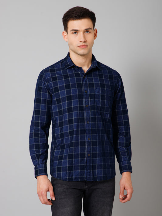 Casual Shirt for Men | Breathable & Soft with Color Fastness Regular Fit Spread Collar Neck Cotton Fabric Checkered Pattern