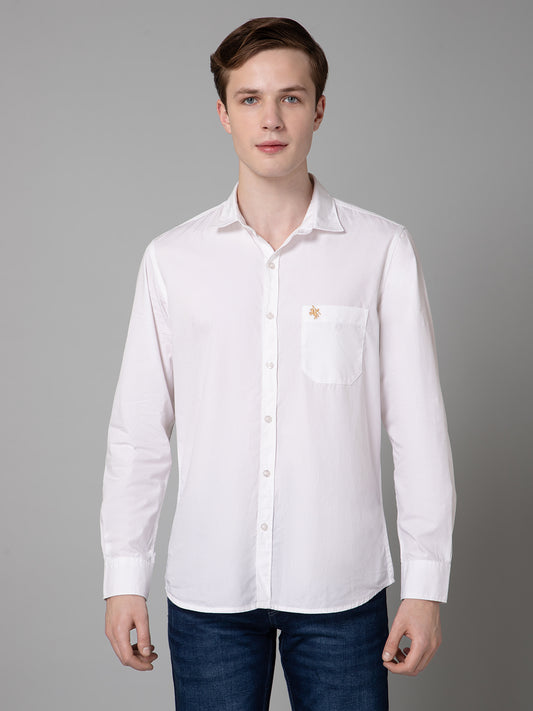 Casual Shirt for Men | Breathable & Soft with Color Fastness Regular Fit Spread Collar Neck Cotton Fabric Solid Pattern