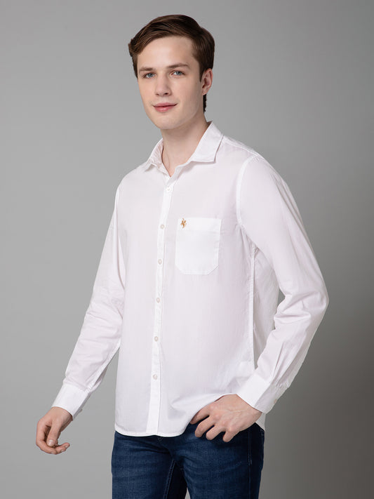 Casual Shirt for Men | Breathable & Soft with Color Fastness Regular Fit Spread Collar Neck Cotton Fabric Solid Pattern