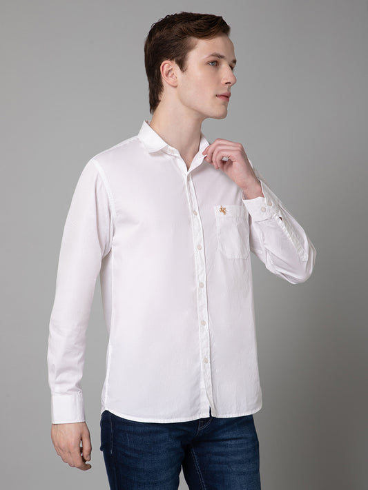 Casual Shirt for Men | Breathable & Soft with Color Fastness Regular Fit Spread Collar Neck Cotton Fabric Solid Pattern