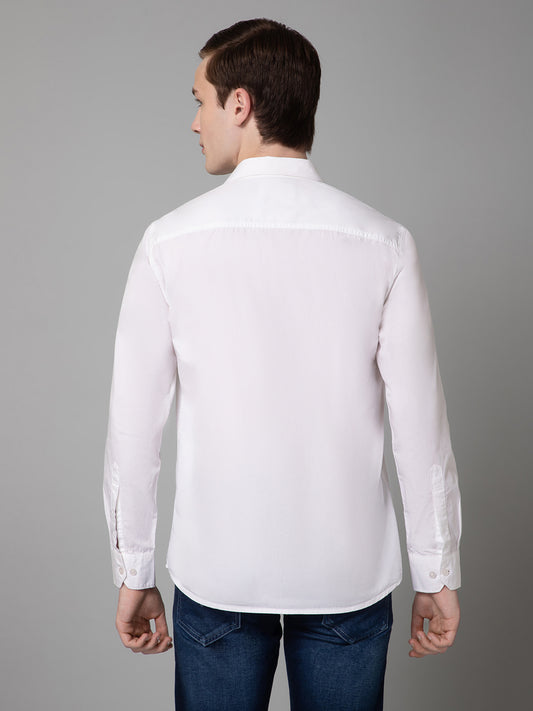 Casual Shirt for Men | Breathable & Soft with Color Fastness Regular Fit Spread Collar Neck Cotton Fabric Solid Pattern
