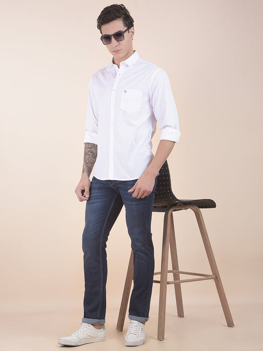 Casual Shirt for Men | Breathable & Soft with Color Fastness Slim Fit Pure Cotton Fabric Solid Pattern