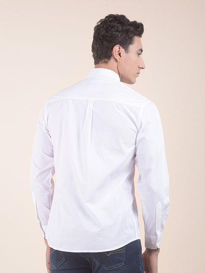 Casual Shirt for Men | Breathable & Soft with Color Fastness Slim Fit Pure Cotton Fabric Solid Pattern