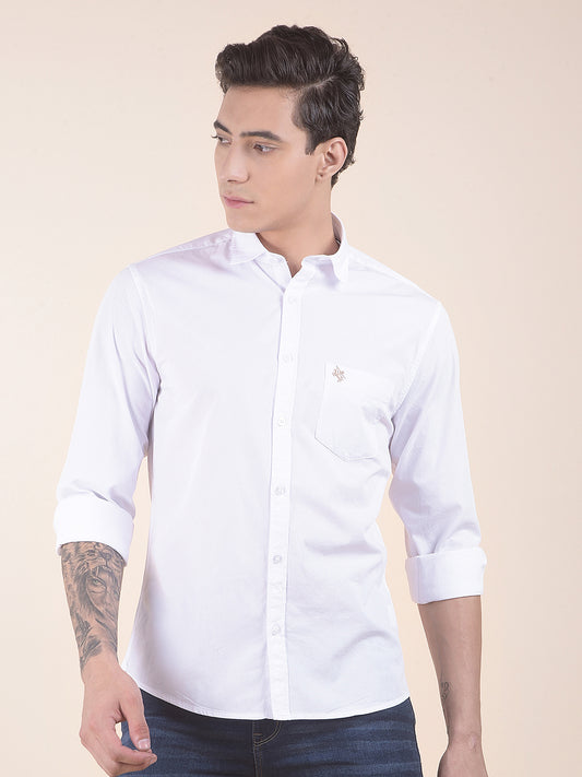 Casual Shirt for Men | Breathable & Soft with Color Fastness Slim Fit Pure Cotton Fabric Solid Pattern