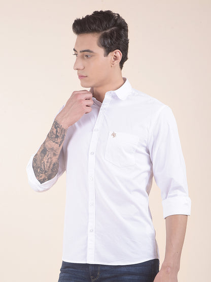 Casual Shirt for Men | Breathable & Soft with Color Fastness Slim Fit Pure Cotton Fabric Solid Pattern