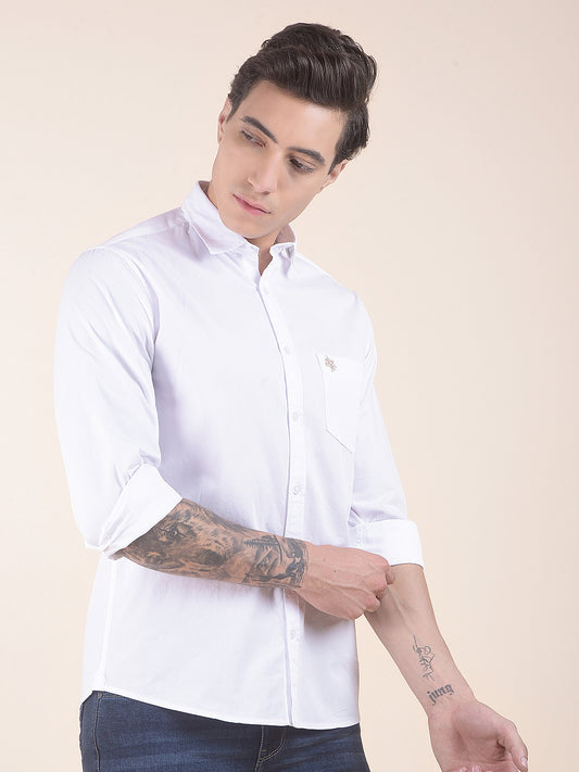 Casual Shirt for Men | Breathable & Soft with Color Fastness Slim Fit Pure Cotton Fabric Solid Pattern