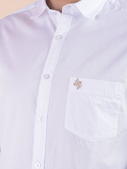 Casual Shirt for Men | Breathable & Soft with Color Fastness Slim Fit Pure Cotton Fabric Solid Pattern