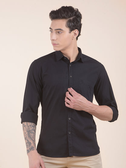 Casual Shirt for Men | Breathable & Soft with Color Fastness Slim Fit Pure Cotton Fabric Solid Pattern