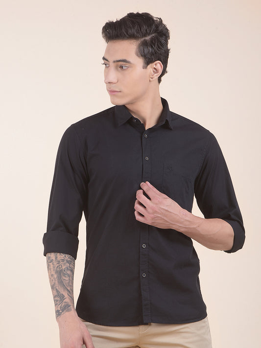 Casual Shirt for Men | Breathable & Soft with Color Fastness Slim Fit Pure Cotton Fabric Solid Pattern