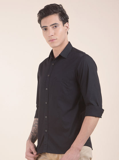 Casual Shirt for Men | Breathable & Soft with Color Fastness Slim Fit Pure Cotton Fabric Solid Pattern