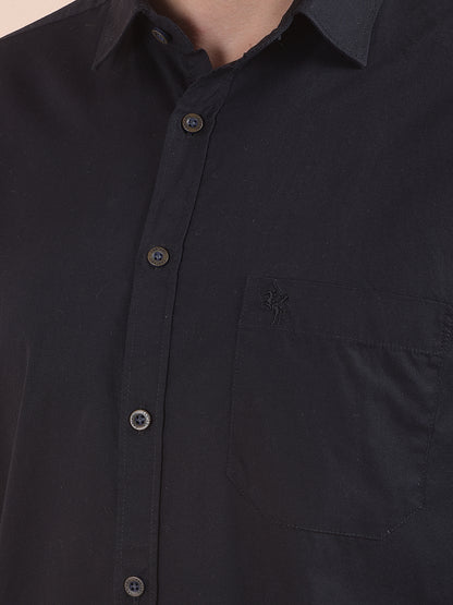 Casual Shirt for Men | Breathable & Soft with Color Fastness Slim Fit Pure Cotton Fabric Solid Pattern