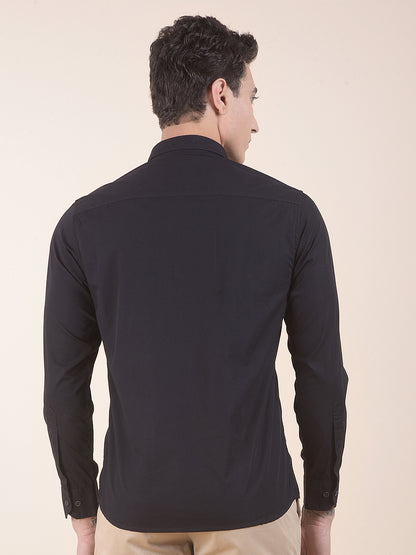 Casual Shirt for Men | Breathable & Soft with Color Fastness Slim Fit Pure Cotton Fabric Solid Pattern