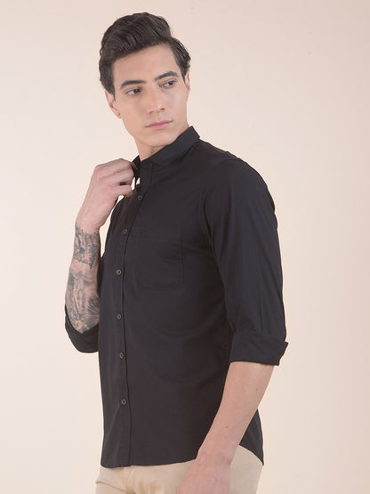Casual Shirt for Men | Breathable & Soft with Color Fastness Slim Fit Pure Cotton Fabric Solid Pattern