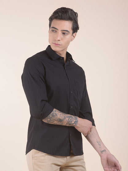 Casual Shirt for Men | Breathable & Soft with Color Fastness Slim Fit Pure Cotton Fabric Solid Pattern