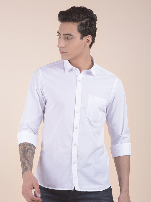 Casual Shirt for Men | Breathable & Soft with Color Fastness Slim Fit Pure Cotton Fabric Solid Pattern