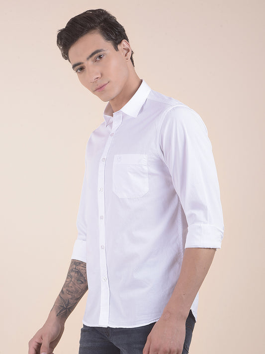 Casual Shirt for Men | Breathable & Soft with Color Fastness Slim Fit Pure Cotton Fabric Solid Pattern