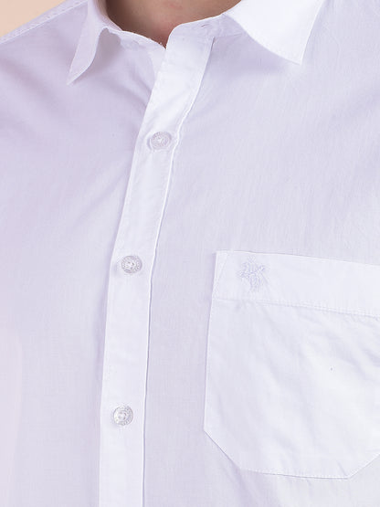 Casual Shirt for Men | Breathable & Soft with Color Fastness Slim Fit Pure Cotton Fabric Solid Pattern